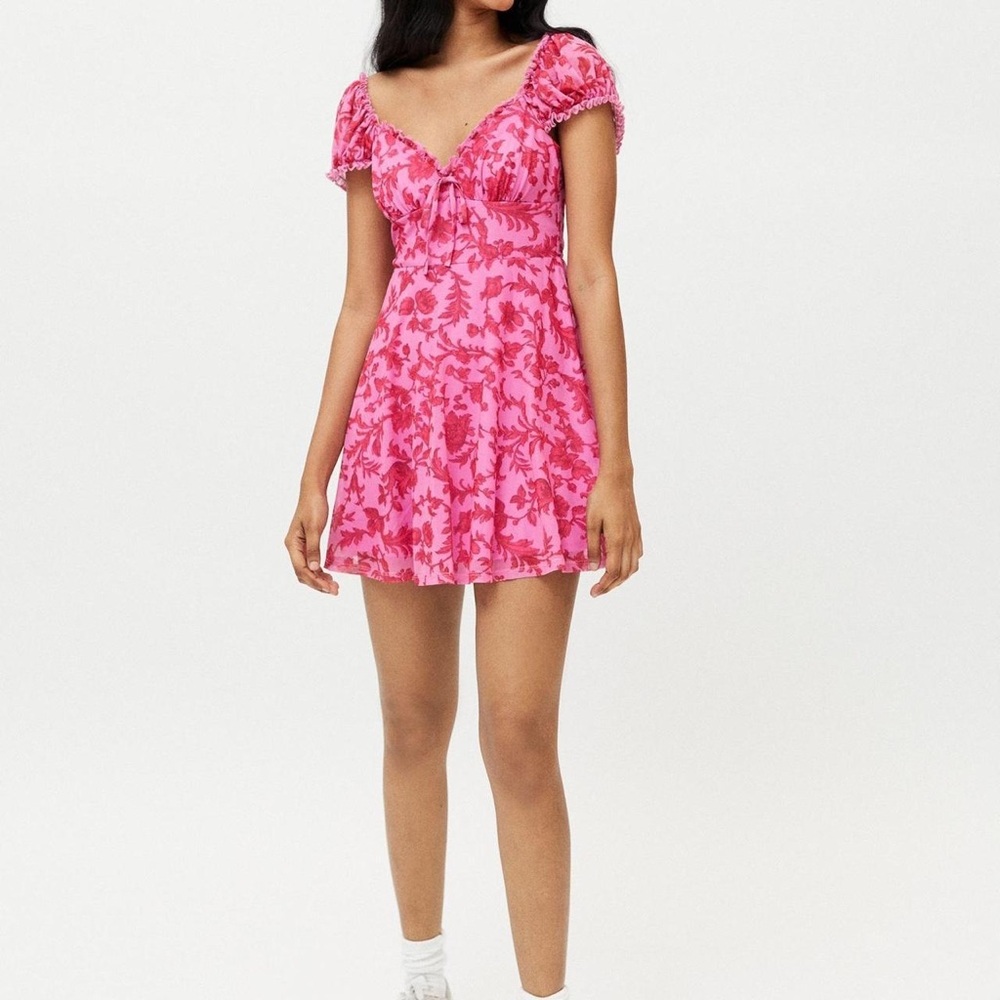 Urban Outfitters Floral Pink Dress